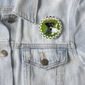 Jack Russell Puppy Round Button (In situ)
