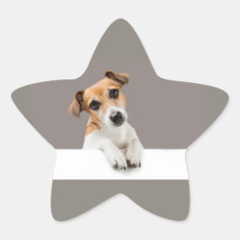 Jack Russell Puppy Sweet Schattig Baby Ster Sticker