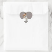 Jack Russell Puppy Sweet Schattig Cute Hart Sticker (Tas)