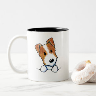Jack Russell Puppy Tweekleurige Koffiemok