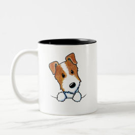 Jack Russell Puppy Tweekleurige Koffiemok