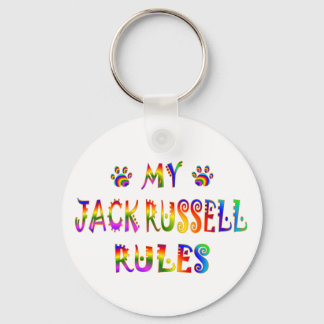 Jack Russell Rules Fun Sleutelhanger