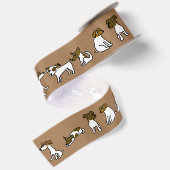 Jack Russell Satijnen Lint (Achterkant)
