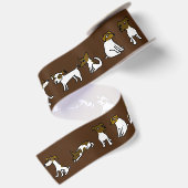 Jack Russell Satijnen Lint (Achterkant)