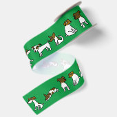 Jack Russell Satijnen Lint (Achterkant)