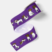 Jack Russell Satijnen Lint (Achterkant)