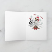 Jack Russell Season Groetjes Feestdagen Kaart (Binnen)