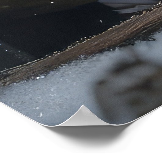 Jack Russell Snowy Sleigh Kerstdecoratie Poster (Hoek)