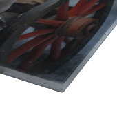 Jack Russell Snowy Sleigh Kerstdecoratie Snijplank (Hoek)