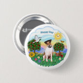 Jack Russell Terrier 1 (1) Ronde Button 5,7 Cm (Voorkant /achterkant)
