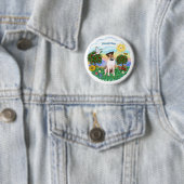 Jack Russell Terrier 1 (1) Ronde Button 5,7 Cm (In situ)