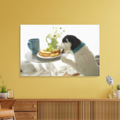 Jack Russell Terrier. 4 Canvas Afdruk (Insitu (Woonkamer))