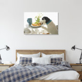Jack Russell Terrier. 4 Canvas Afdruk (Insitu (Slaapkamer))