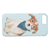 Jack Russell Terrier (achtergrondkleur bewerkbaar) Case-Mate iPhone Case (Achterkant (Horizontaal))