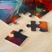 Jack Russell Terrier Acryl Print | Kleurrijk Legpuzzel (Zijkant)