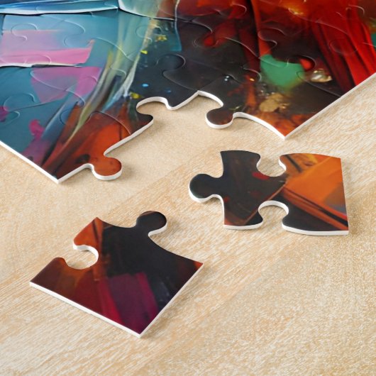 Jack Russell Terrier Acryl Print | Kleurrijk Legpuzzel (Zijkant)