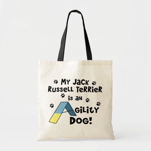 Jack Russell Terrier Agility Dog Tote Bag (Voorkant)