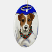 Jack Russell Terrier Angel Keramisch Ornament (Rechts)