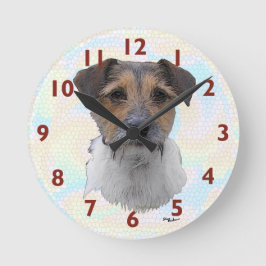 Jack Russell Terrier Art Ronde Klok