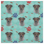 Jack Russell Terrier Art Stof (Swatch)