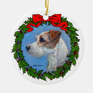 Jack Russell Terrier Art van Glenda S. Harlan Keramisch Ornament