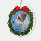 Jack Russell Terrier Art van Glenda S. Harlan Keramisch Ornament (Links)