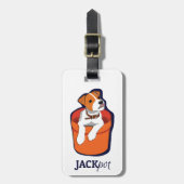 Jack Russell Terrier Bagagelabel (Voorkant verticaal)