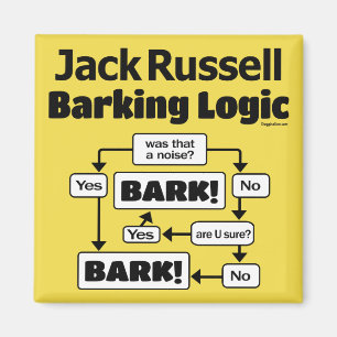 Jack Russell Terrier Barking Logic Magneet