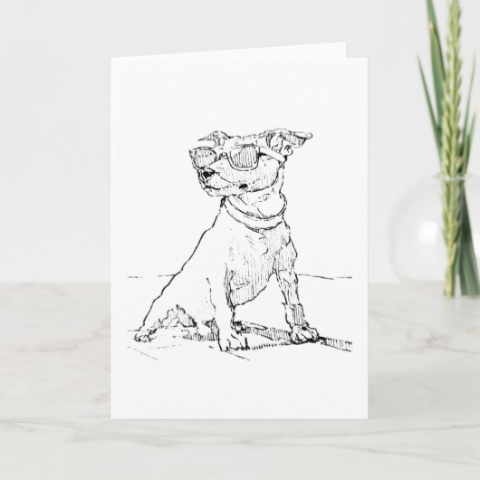 Jack Russell Terrier  Bedankkaart (Voorkant)