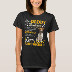 Jack Russell Terrier Beste papa Dank je voor je ge T-shirt