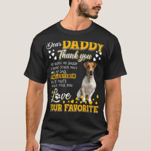 Jack Russell Terrier Beste papa Dank je voor je ge T-shirt
