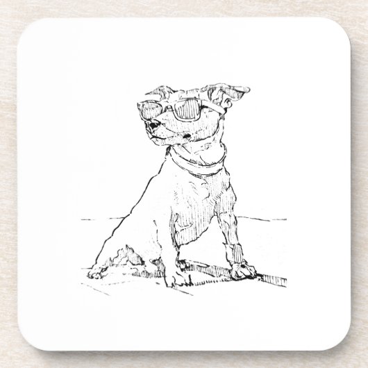 Jack Russell Terrier Bier Onderzetter (Voorkant)