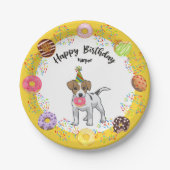 Jack Russell Terrier Birthday Party Paper Bord (Voorkant)