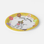 Jack Russell Terrier Birthday Party Paper Bord (Gekanteld)