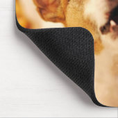 Jack Russell Terrier blaast en springt, herfst Muismat (Hoek)