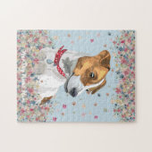 Jack Russell Terrier Blue Legpuzzel (Horizontaal)