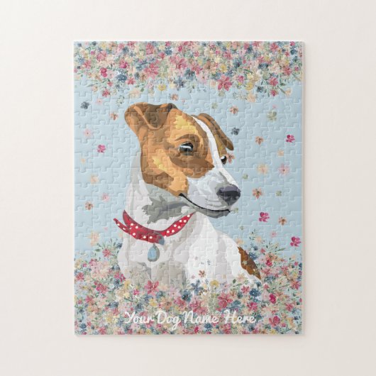 Jack Russell Terrier Blue Legpuzzel (Verticaal)