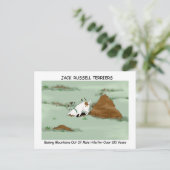 Jack Russell Terrier Briefkaart (Staand voorkant)