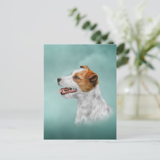 Jack Russell Terrier Briefkaart (Staand voorkant)