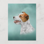 Jack Russell Terrier Briefkaart (Voorkant)