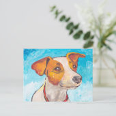 Jack Russell Terrier Briefkaart (Staand voorkant)