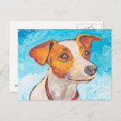 Jack Russell Terrier Briefkaart (Voorkant / Achterkant)