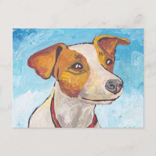 Jack Russell Terrier Briefkaart (Voorkant)