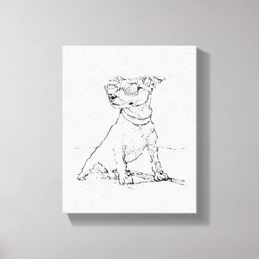 Jack Russell Terrier Canvas Afdruk (Voorkant)
