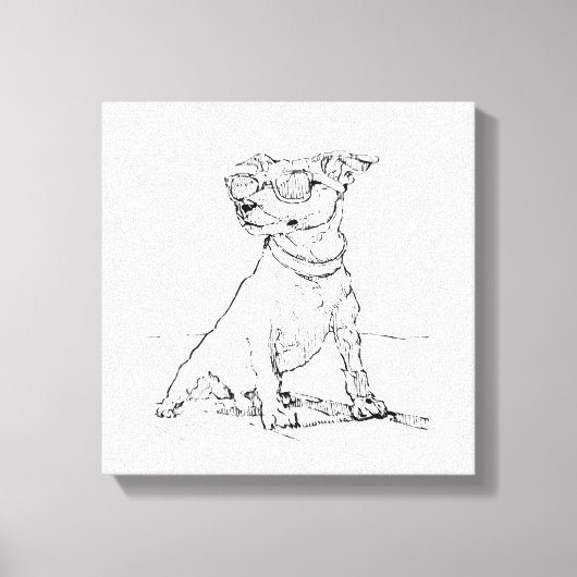 Jack Russell Terrier Canvas Afdruk (Voorkant)