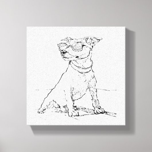 Jack Russell Terrier Canvas Afdruk (Voorkant)