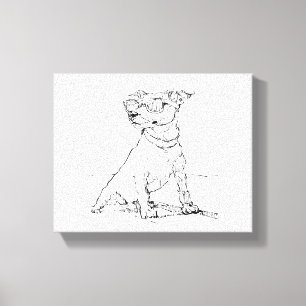 Jack Russell Terrier Canvas Afdruk