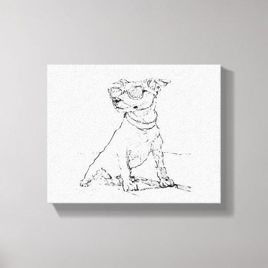 Jack Russell Terrier  Canvas Afdruk (Voorkant)