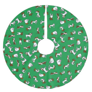 Jack Russell Terrier Cartoon Boomkleed Kerstboom Rok