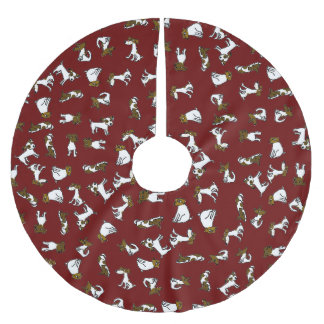 Jack Russell Terrier Cartoon Boomkleed Kerstboom Rok